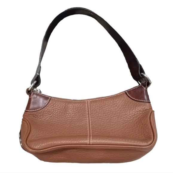 Dooney & Bourke Handbags - Vintage Dooney & Bourke All Weather Brown Leather Trendy Top Handle Handbag